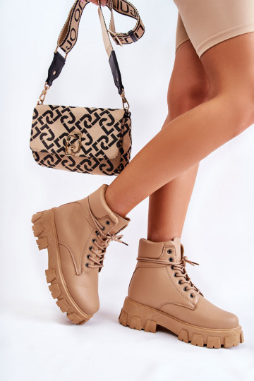 Botas de mujer calentadas beige Flavin 2