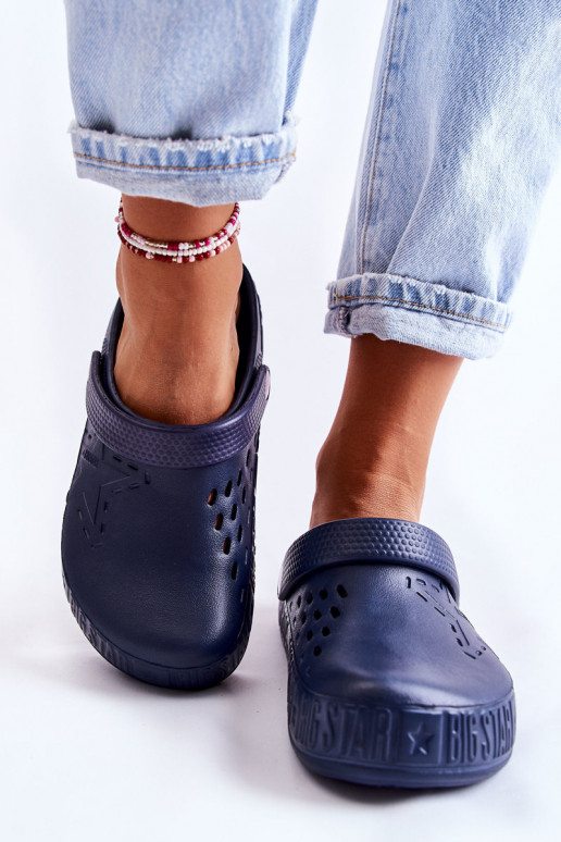 Pantuflas ligeras Big Star II275002 azul oscuro
