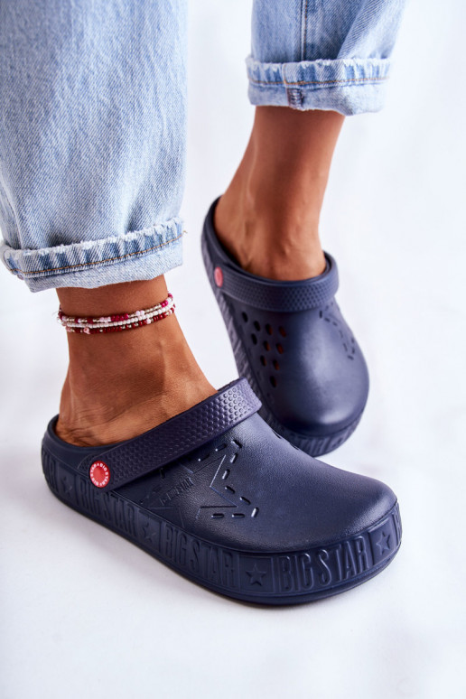 Pantuflas ligeras Big Star II275002 azul oscuro