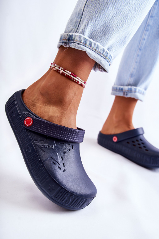 Pantuflas ligeras Big Star II275002 azul oscuro