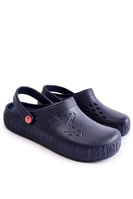 Pantuflas ligeras Big Star II175002 azul oscuro