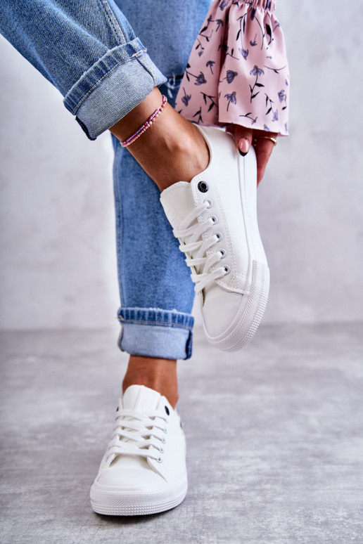 zapatillas suela plana Big Star KK274010 color blanco