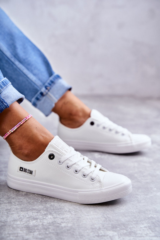 zapatillas suela plana Big Star KK274010 color blanco