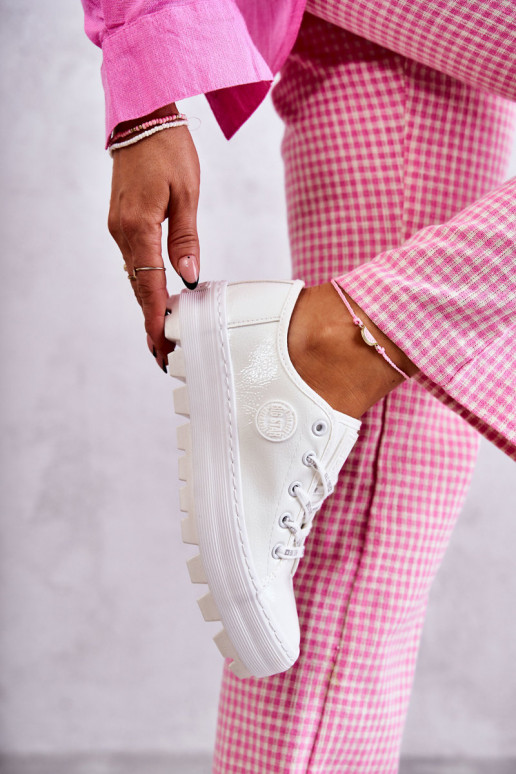 Zapatos casual con efecto barniz Big Star KK274045 color blanco Zapatos casual con efecto barniz Big Star KK274045 color blanco