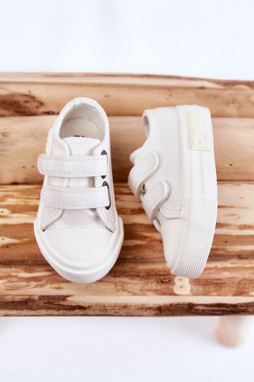 Calzado casual infantil con cierres adhesivos BIG STAR KK374091 color blanco 2