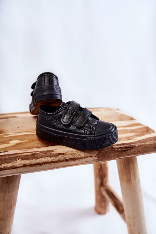 Calzado casual infantil con cierres adhesivos BIG STAR KK374090 negro