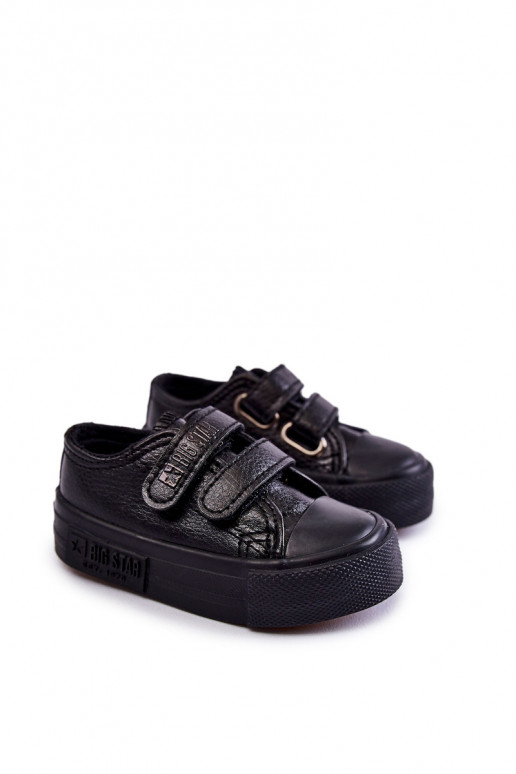 Calzado casual infantil con cierres adhesivos BIG STAR KK374090 negro
