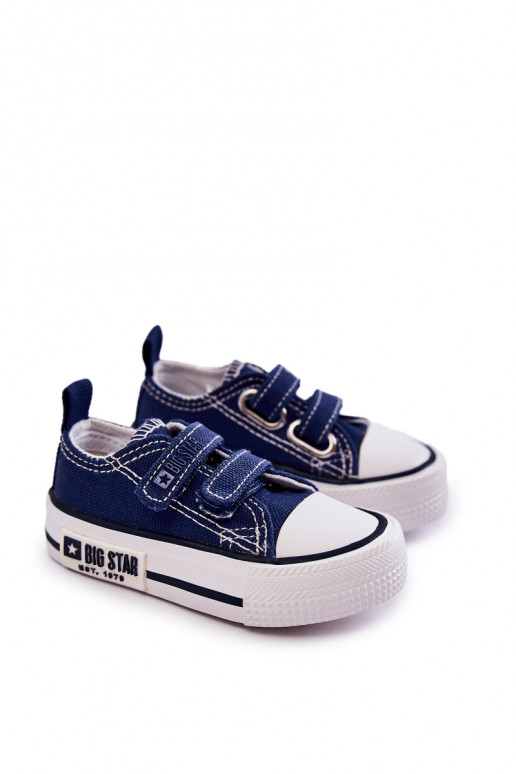 Calzado casual infantil con cierres adhesivos BIG STAR KK374075 azul oscuro