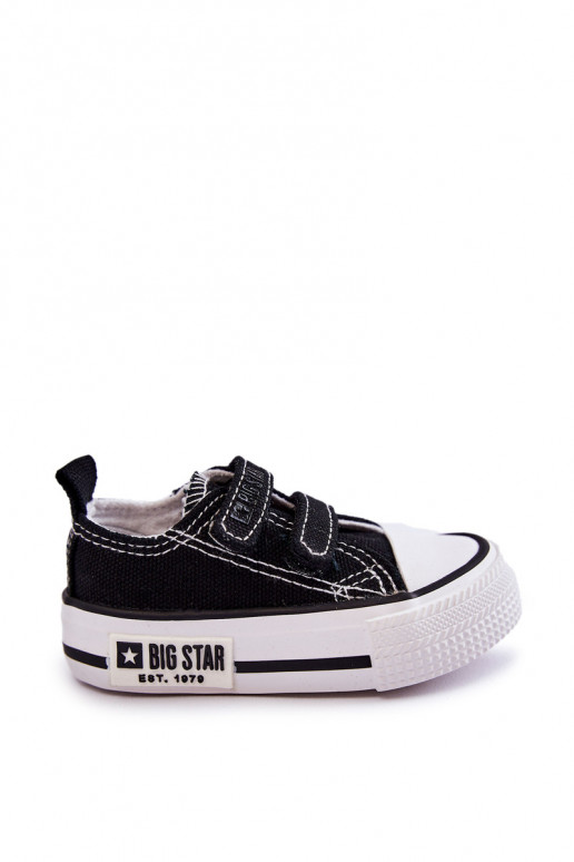 Calzado casual infantil con cierres adhesivos BIG STAR KK374074 Blanco y negro