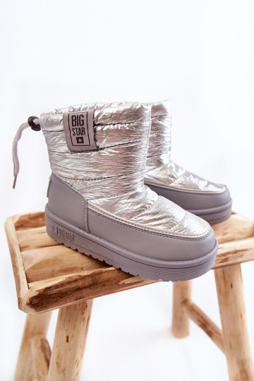 Botas de nieve para niños Big Star KK374218 gris y plata