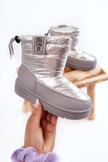 Botas de nieve para niños Big Star KK374218 gris y plata 2