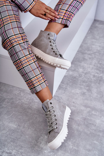 Zapatos de ocio Big Star calentados color gris EE274114 2