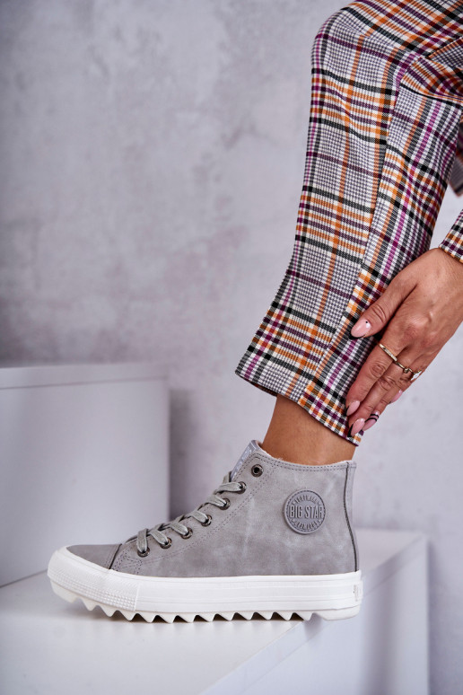 Zapatos de ocio Big Star calentados color gris EE274114