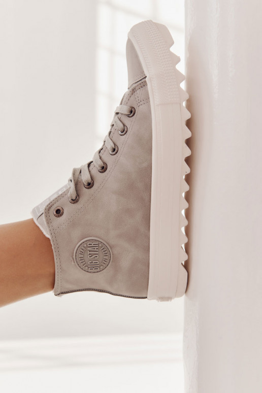 Zapatos de ocio Big Star calentados color gris EE274114