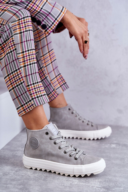 Zapatos de ocio Big Star calentados color gris EE274114