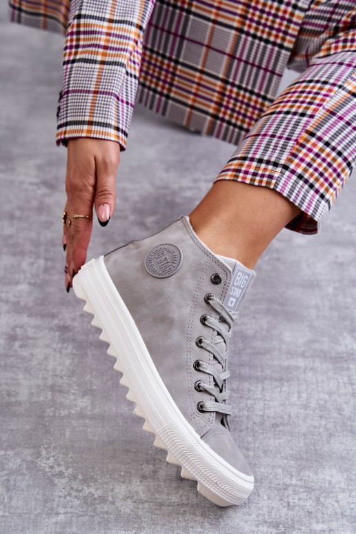 Zapatos de ocio Big Star calentados color gris EE274114