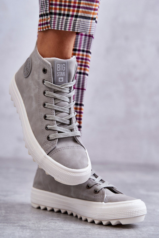 Zapatos de ocio Big Star calentados color gris EE274114