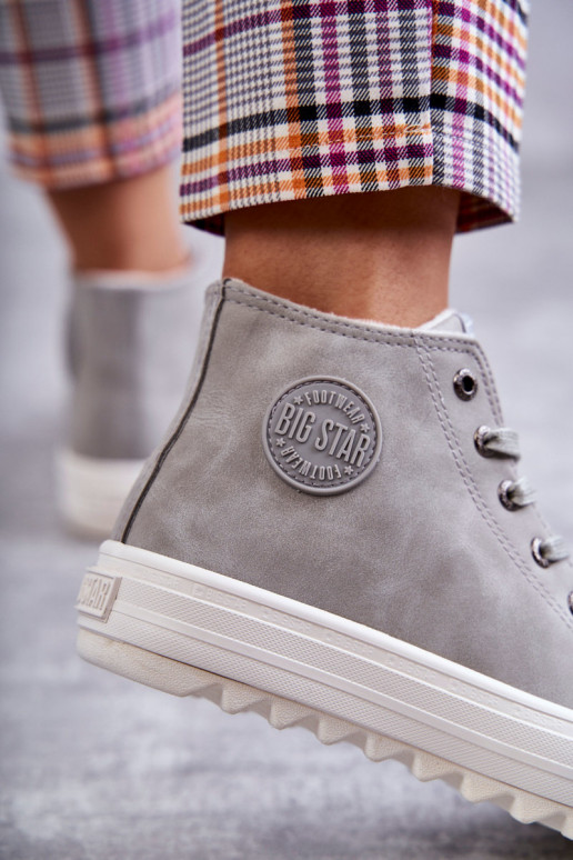 Zapatos de ocio Big Star calentados color gris EE274114