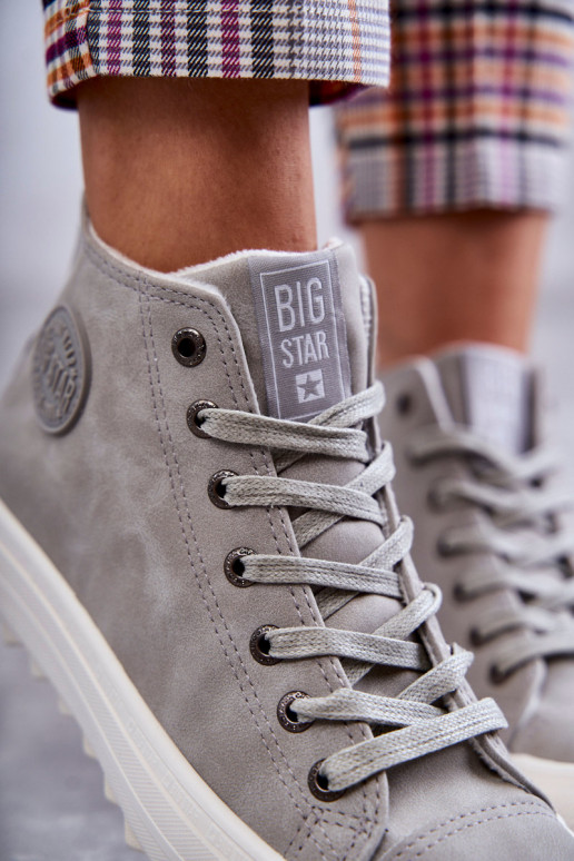 Zapatos de ocio Big Star calentados color gris EE274114