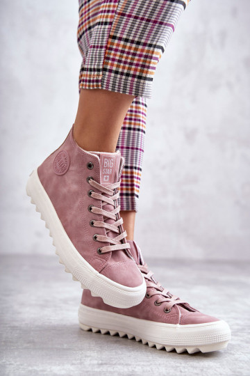 Zapatos de ocio Big Star calentados color rosa EE274113