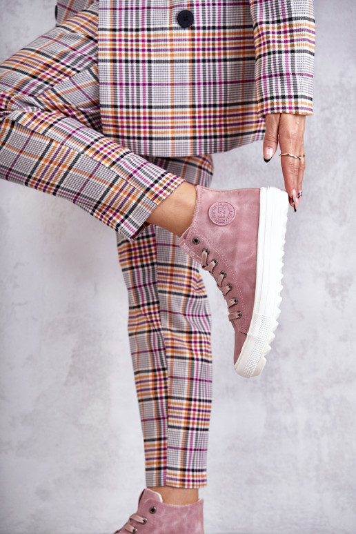 Zapatos de ocio Big Star calentados color rosa EE274113 Zapatos de ocio Big Star calentados color rosa EE274113