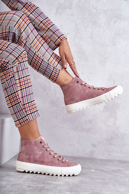 Zapatos de ocio Big Star calentados color rosa EE274113 Zapatos de ocio Big Star calentados color rosa EE274113