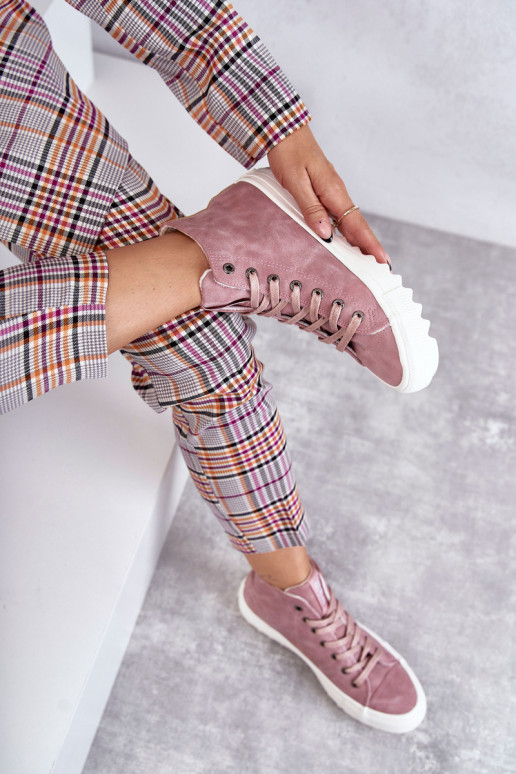 Zapatos de ocio Big Star calentados color rosa EE274113 Zapatos de ocio Big Star calentados color rosa EE274113