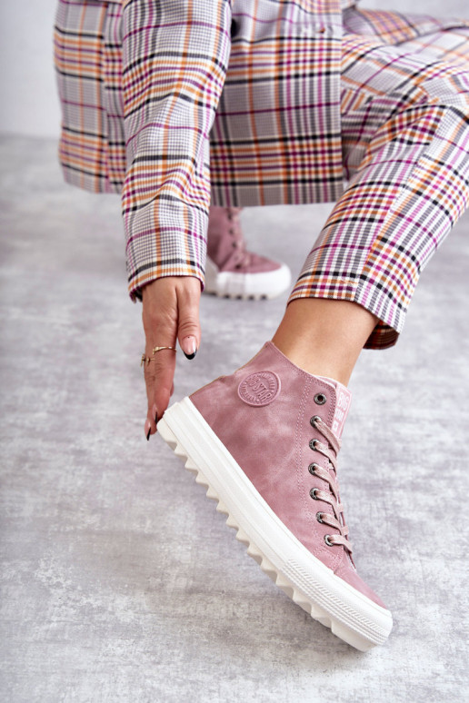 Zapatos de ocio Big Star calentados color rosa EE274113 Zapatos de ocio Big Star calentados color rosa EE274113