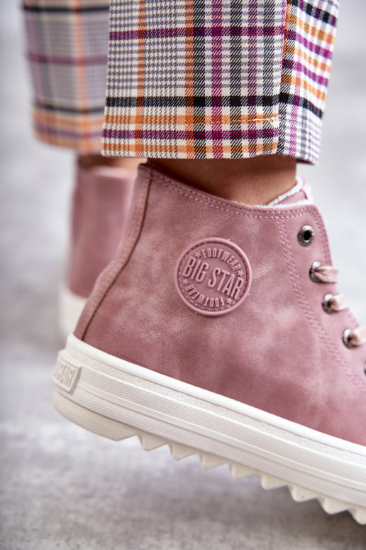 Zapatos de ocio Big Star calentados color rosa EE274113 Zapatos de ocio Big Star calentados color rosa EE274113