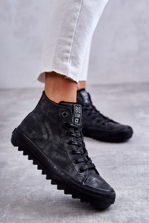 Zapatos de ocio Big Star calentados color negro GG274069