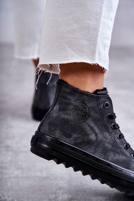 Zapatos de ocio Big Star calentados color negro GG274069