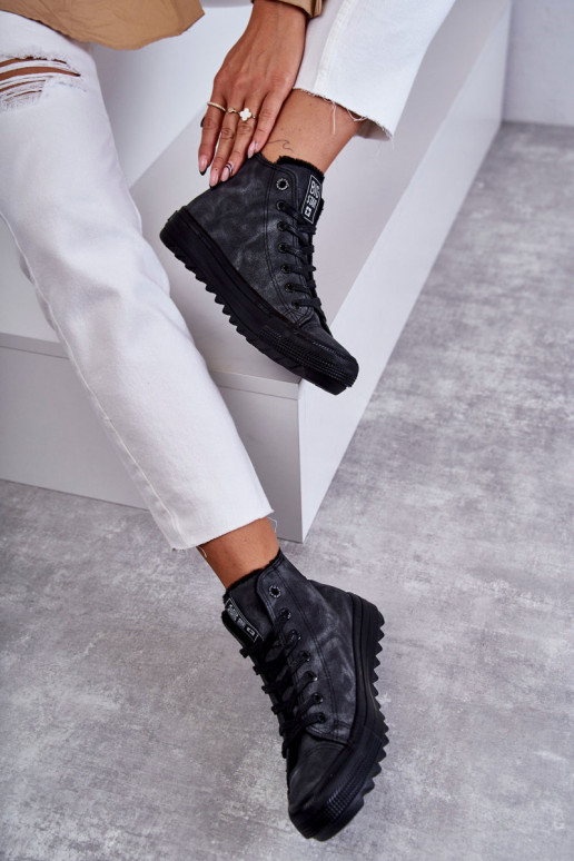 Zapatos de ocio Big Star calentados color negro GG274069