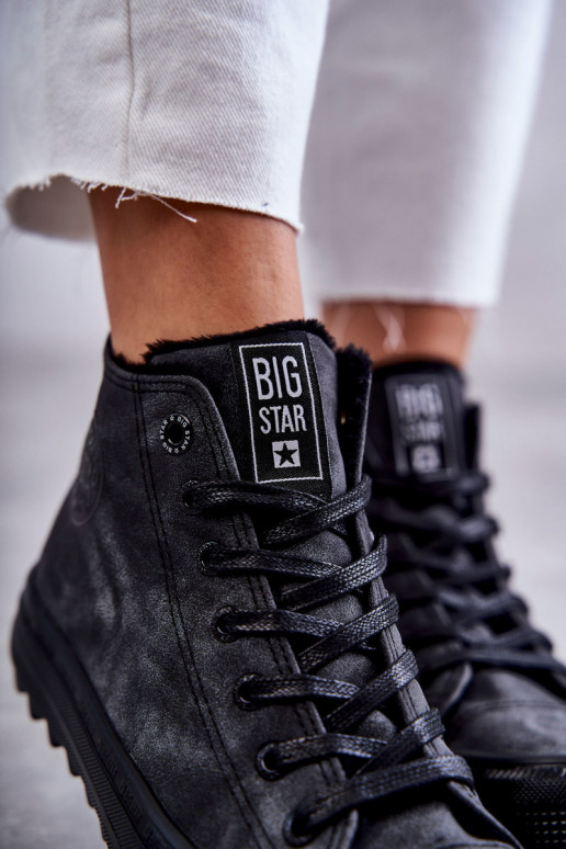 Zapatos de ocio Big Star calentados color negro GG274069