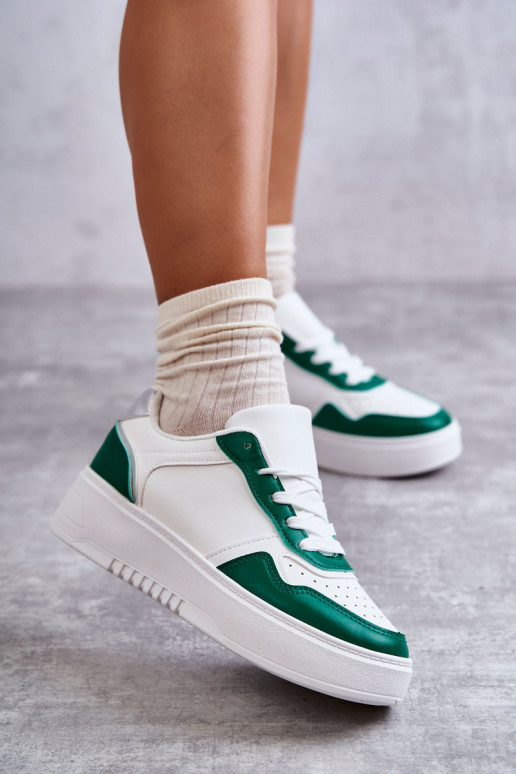 Zapatillas con plataforma Blanco-verde Kyllie