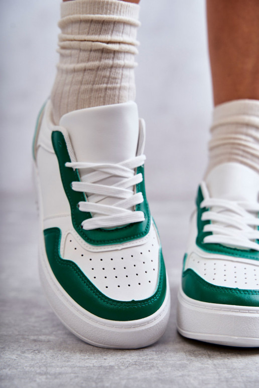 Zapatillas con plataforma Blanco-verde Kyllie
