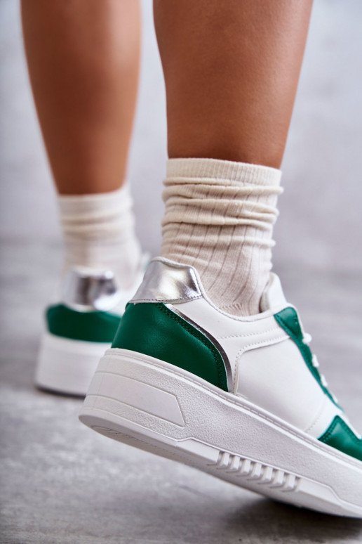Zapatillas con plataforma Blanco-verde Kyllie
