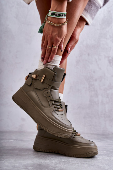 Zapatillas deportivas calefactables color verde Lexa 2