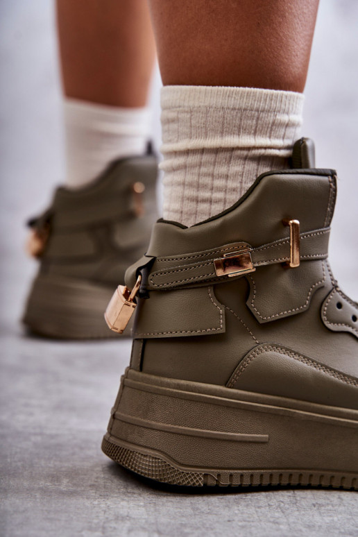 Zapatillas deportivas calefactables color verde Lexa Zapatillas deportivas calefactables color verde Lexa