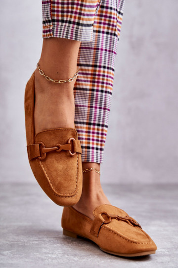 Mocasines con adornos en ante color marrón Santi 2