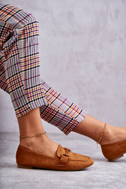 Mocasines con adornos en ante color marrón Santi Mocasines con adornos en ante color marrón Santi