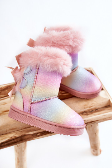 Zapatos infantiles calentitos con cintas botas de nieve Varios colores Funky 2