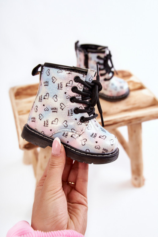 Botas infantiles con purpurina y estampados Reggie en varios colores. Botas infantiles con purpurina y estampados Reggie en varios colores.