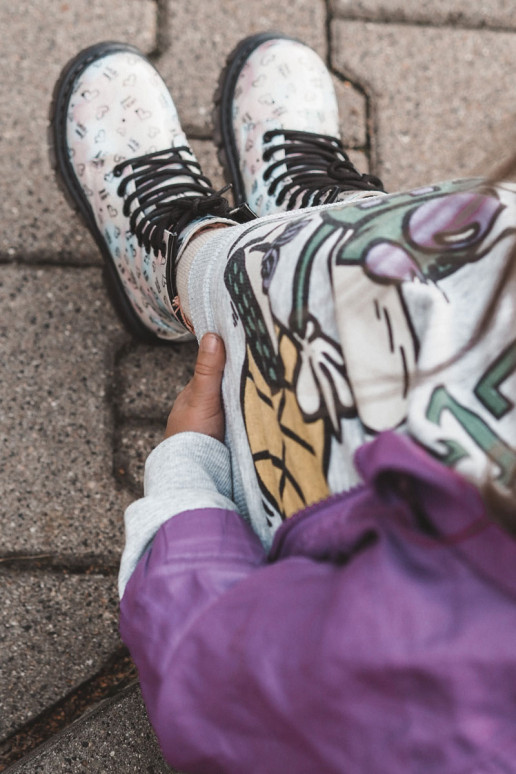 Botas infantiles con purpurina y estampados Reggie en varios colores. Botas infantiles con purpurina y estampados Reggie en varios colores.