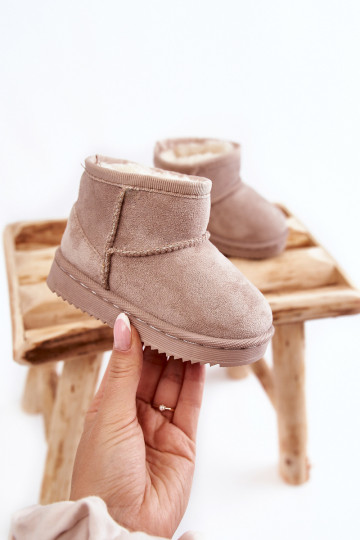 Cálidas botas de invierno para niños en color marfil Gooby