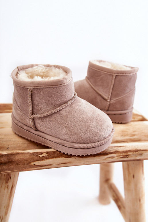 Cálidas botas de invierno para niños en color marfil Gooby