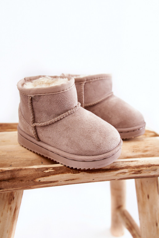 Cálidas botas de invierno para niños en color marfil Gooby