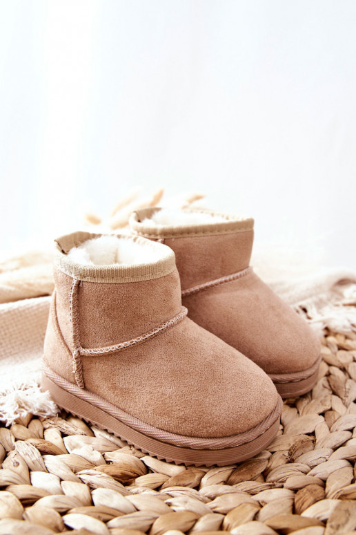 Botas de invierno cálidas para niños beige Gooby