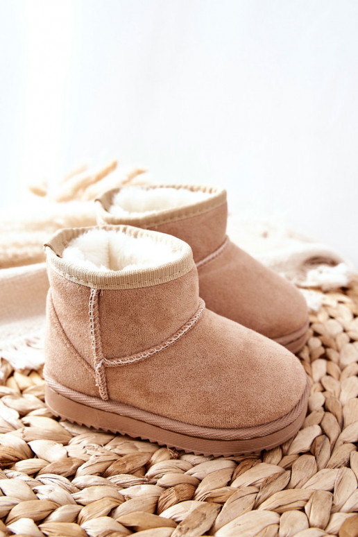 Botas de invierno cálidas para niños beige Gooby
