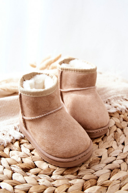 Botas de invierno cálidas para niños beige Gooby
