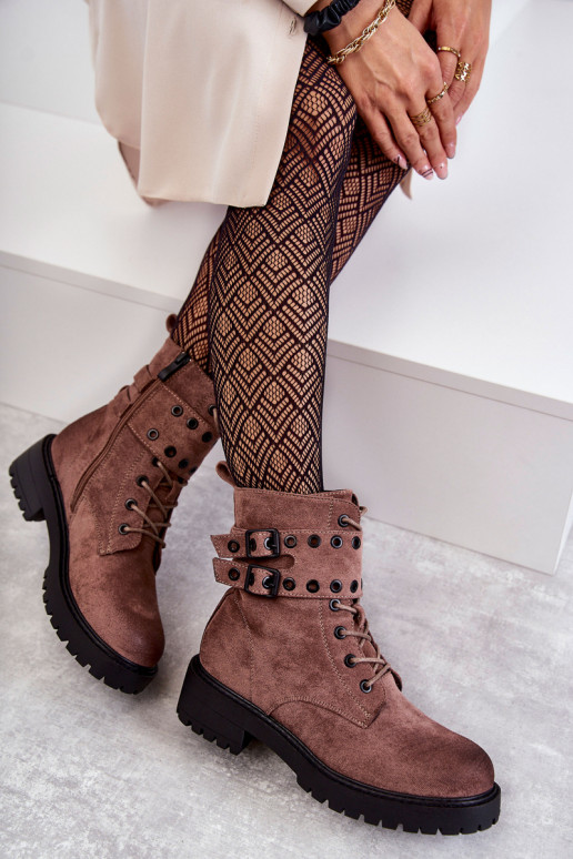 Botas calentadas de ante en color marrón Silvor